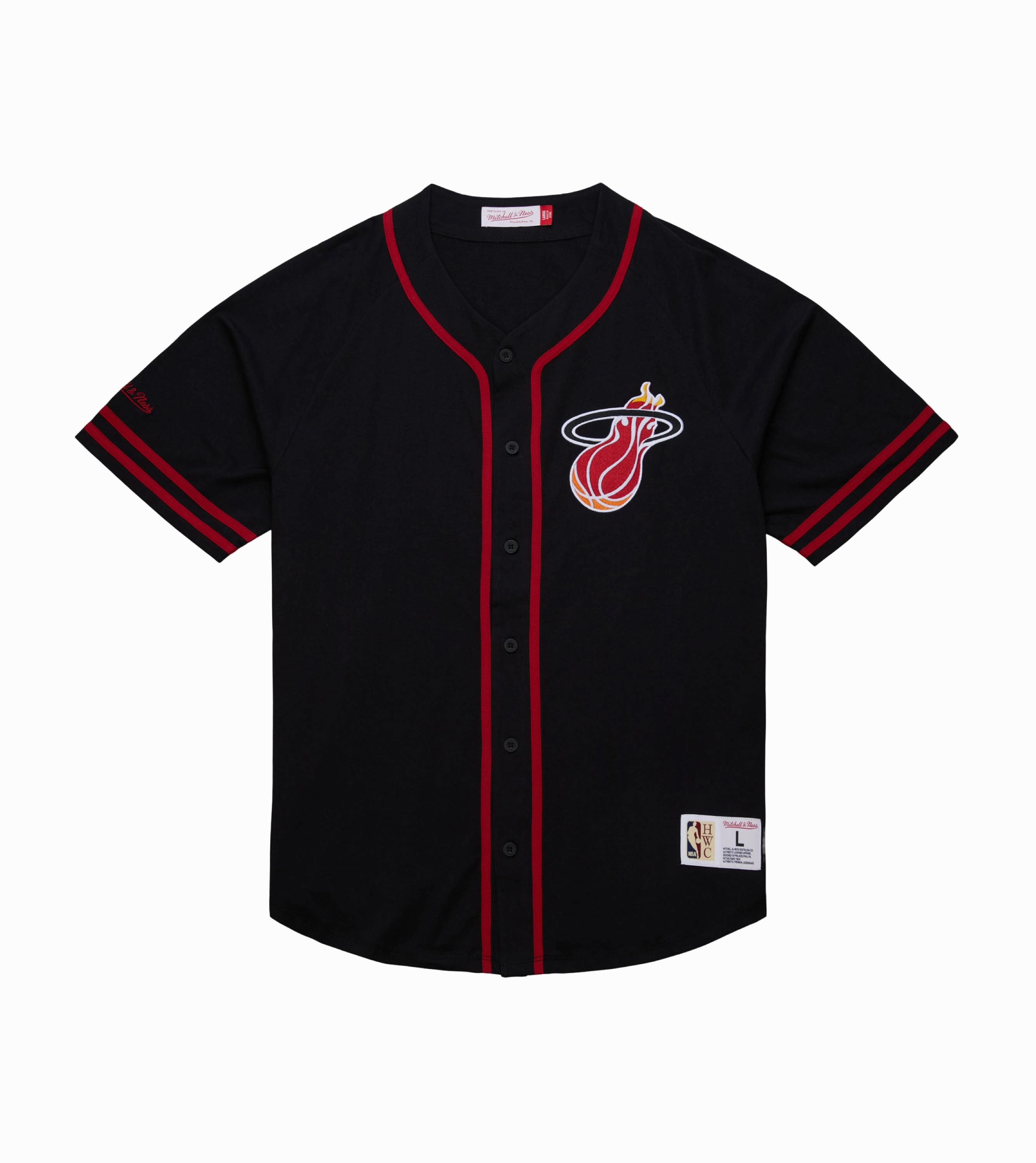 Mitchell & Ness Miami HEAT Button Down Tee
