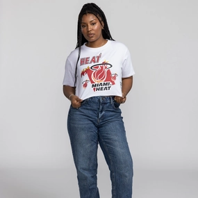 Mitchell & Ness Miami HEAT Graphic Women's Crop Tee