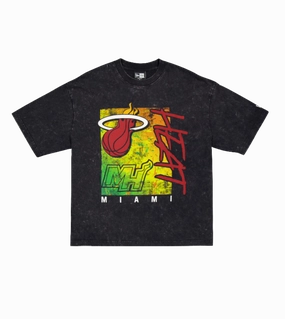 New Era Miami HEAT Distressed Tee