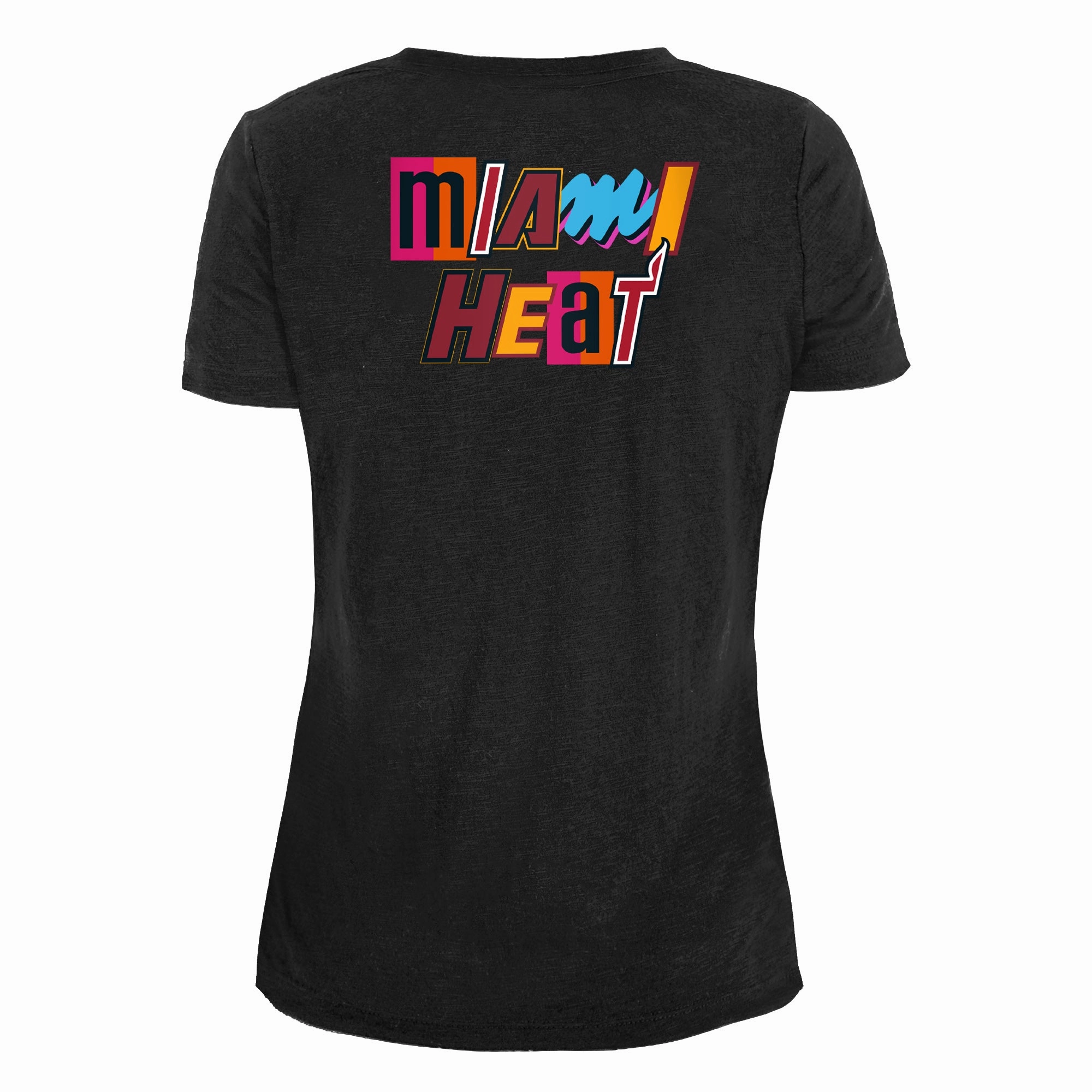 New Era Miami HEAT Mashup Logo Women's Black Tee