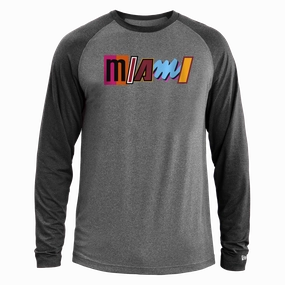 New ERA Miami HEAT Mashup Long Sleeve Tee
