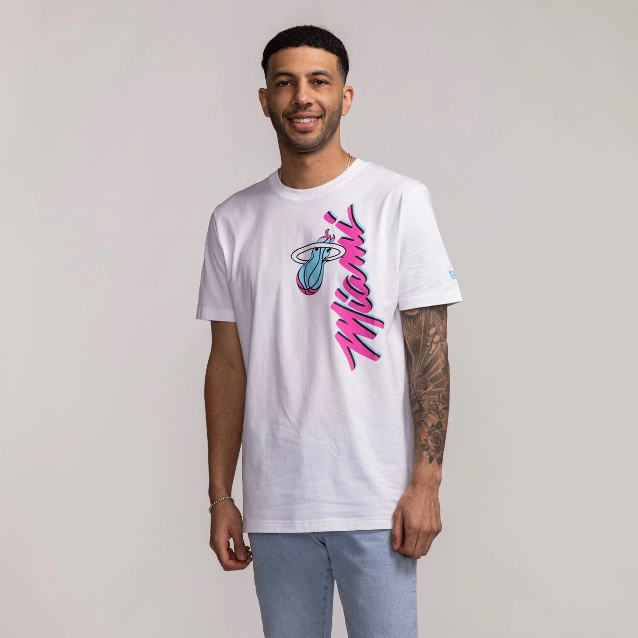 New Era Miami HEAT Original Vice Wordmark Tee