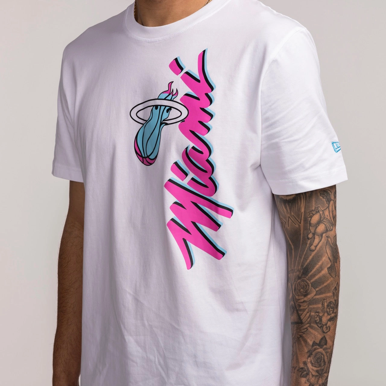 New Era Miami HEAT Original Vice Wordmark Tee