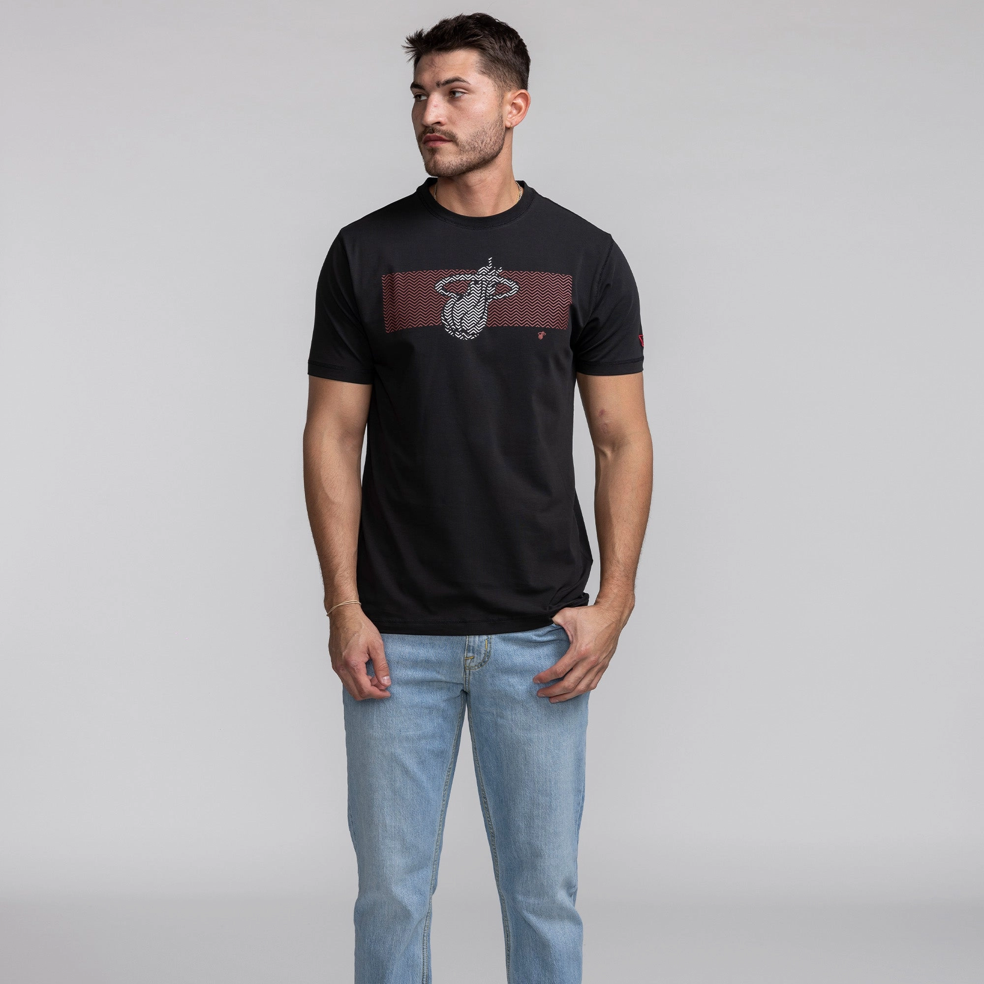 New Era Miami HEAT Stripe Logo Tee