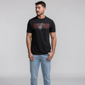 New Era Miami HEAT Stripe Logo Tee