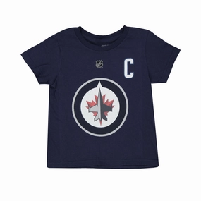 NHL - Kids' (Toddler) Winnipeg Jets Blake Wheeler Flat Captain Short Sleeve T-Shirt (HK5T1HC00H01 WNPBW-NVY)
