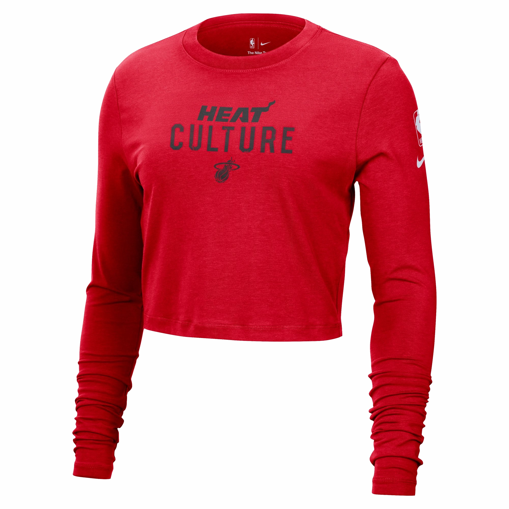 Nike HEAT Culture: Blood Red Women's Cropped Long Sleeve Tee