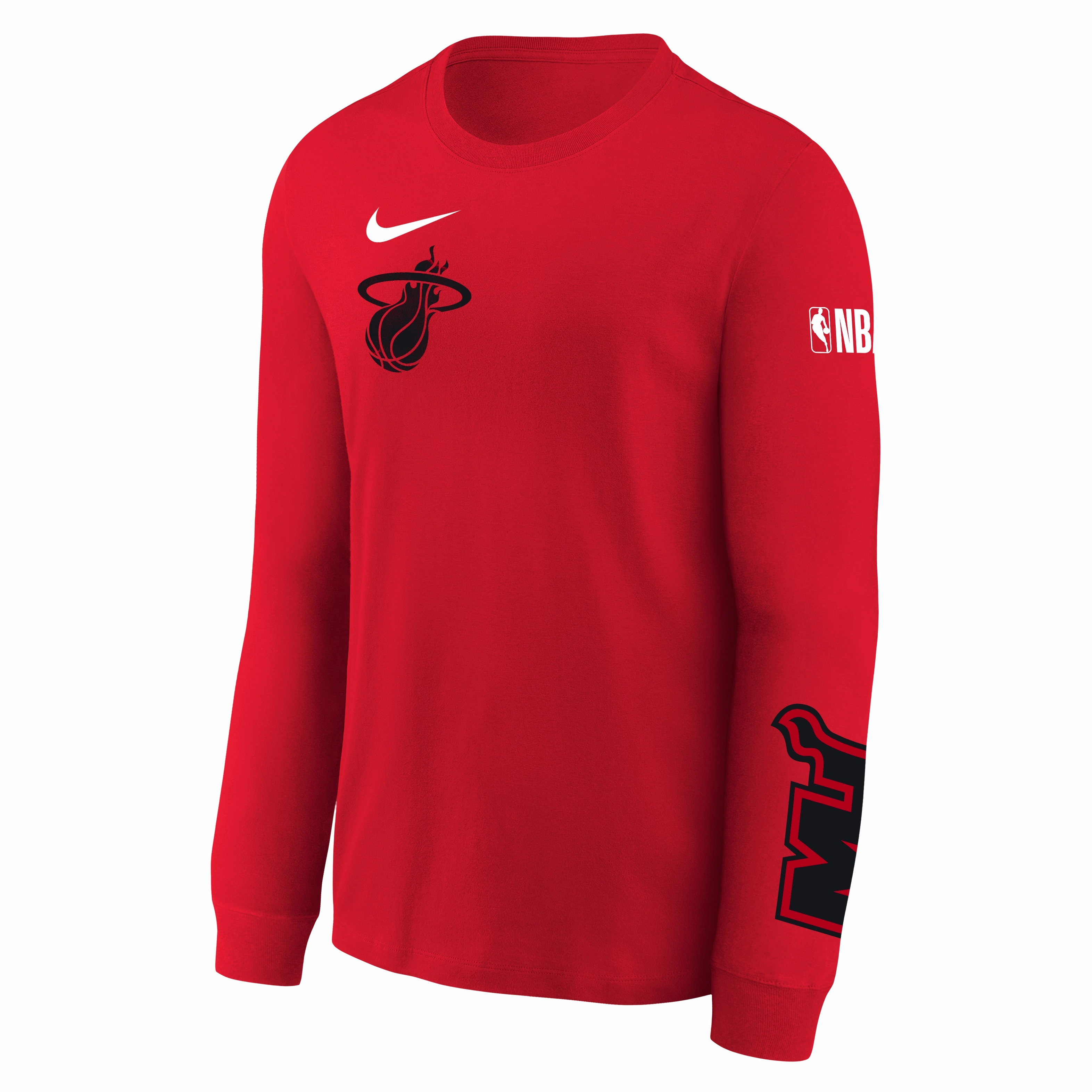 Nike HEAT Culture: Blood Red Youth Logo Long Sleeve Tee