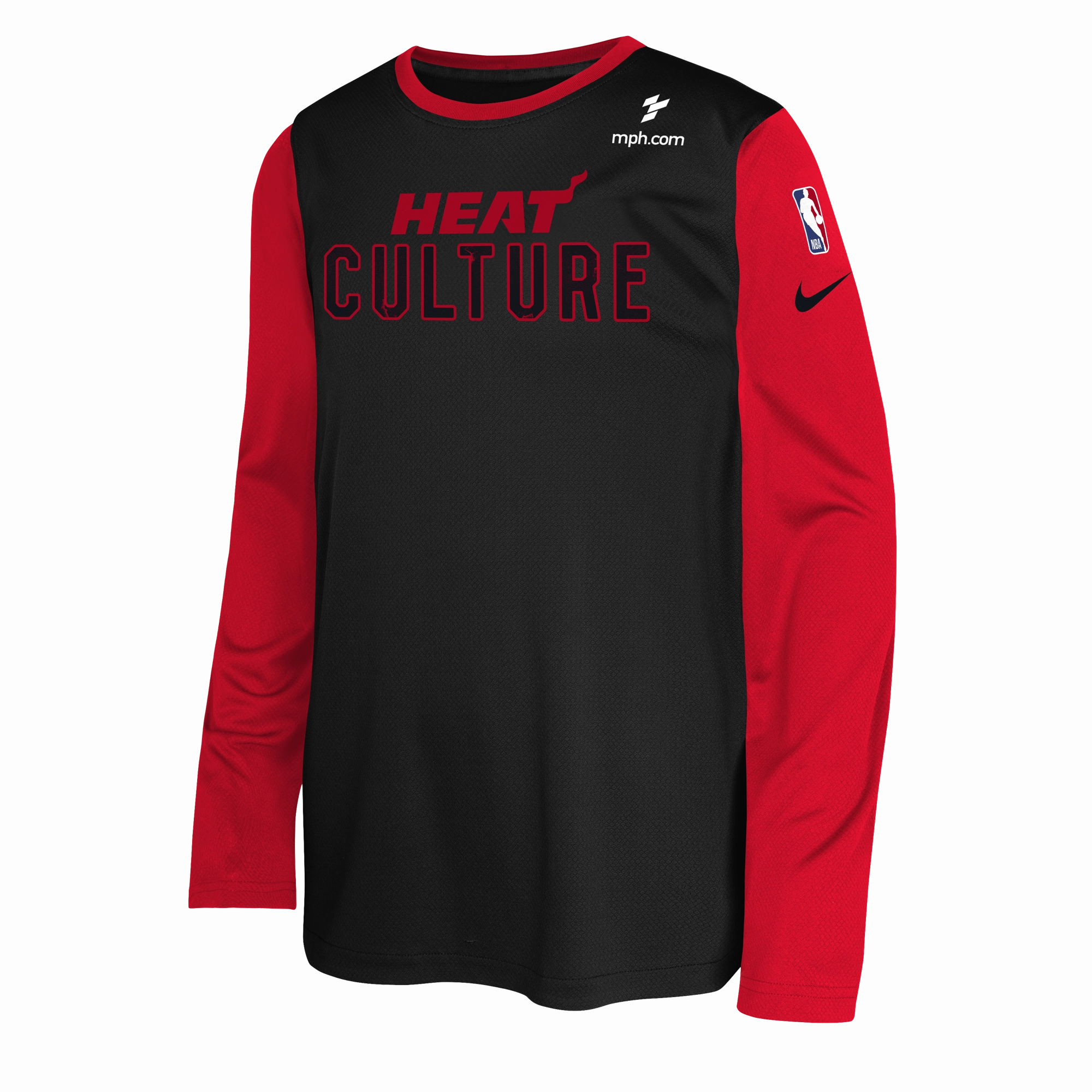 Nike HEAT Culture: Blood Red Youth Warmup Long Sleeve Tee