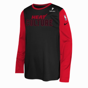 Nike HEAT Culture: Blood Red Youth Warmup Long Sleeve Tee