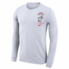 Nike HEAT Culture Long Sleeve White Tee