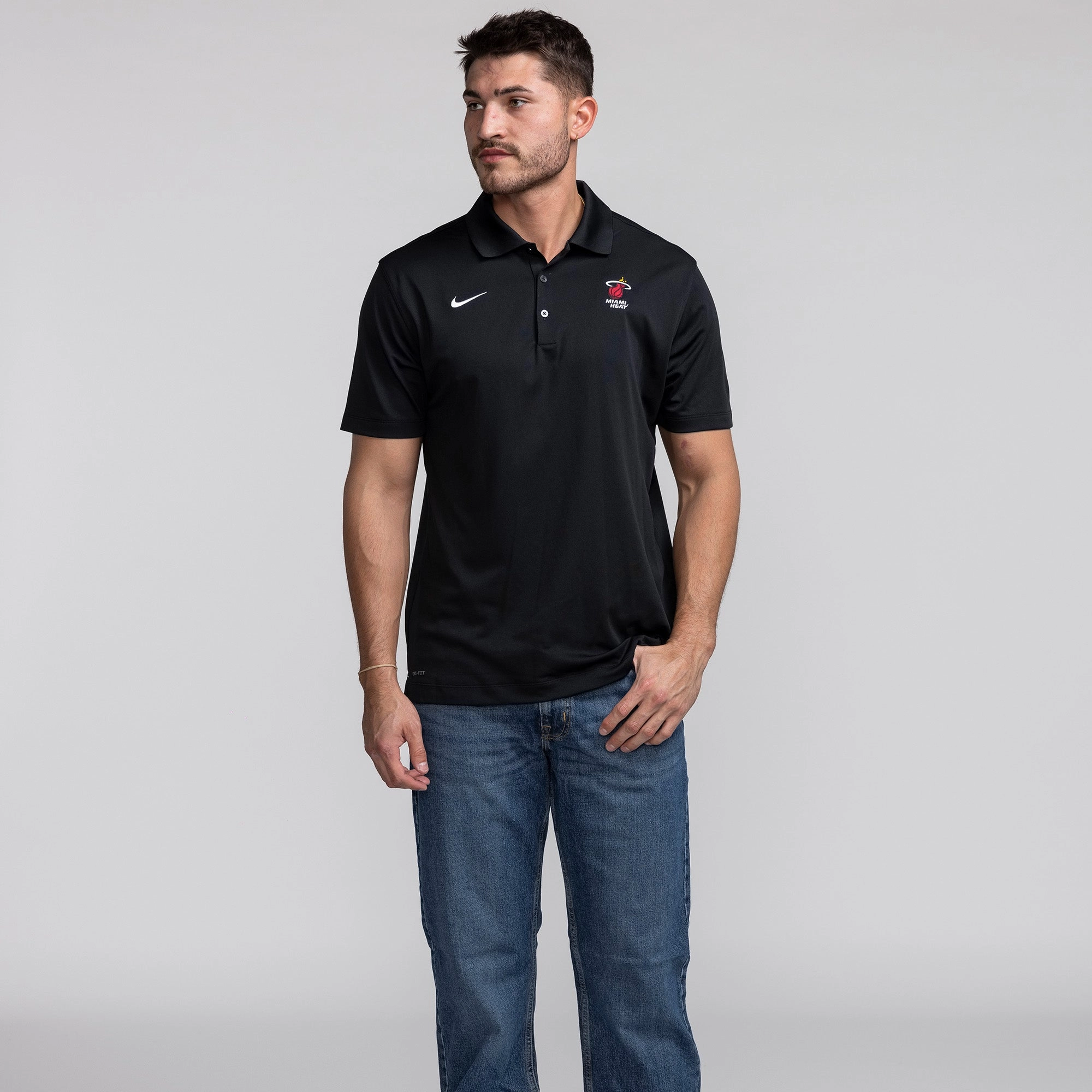 Nike Miami HEAT Logo Varsity Polo