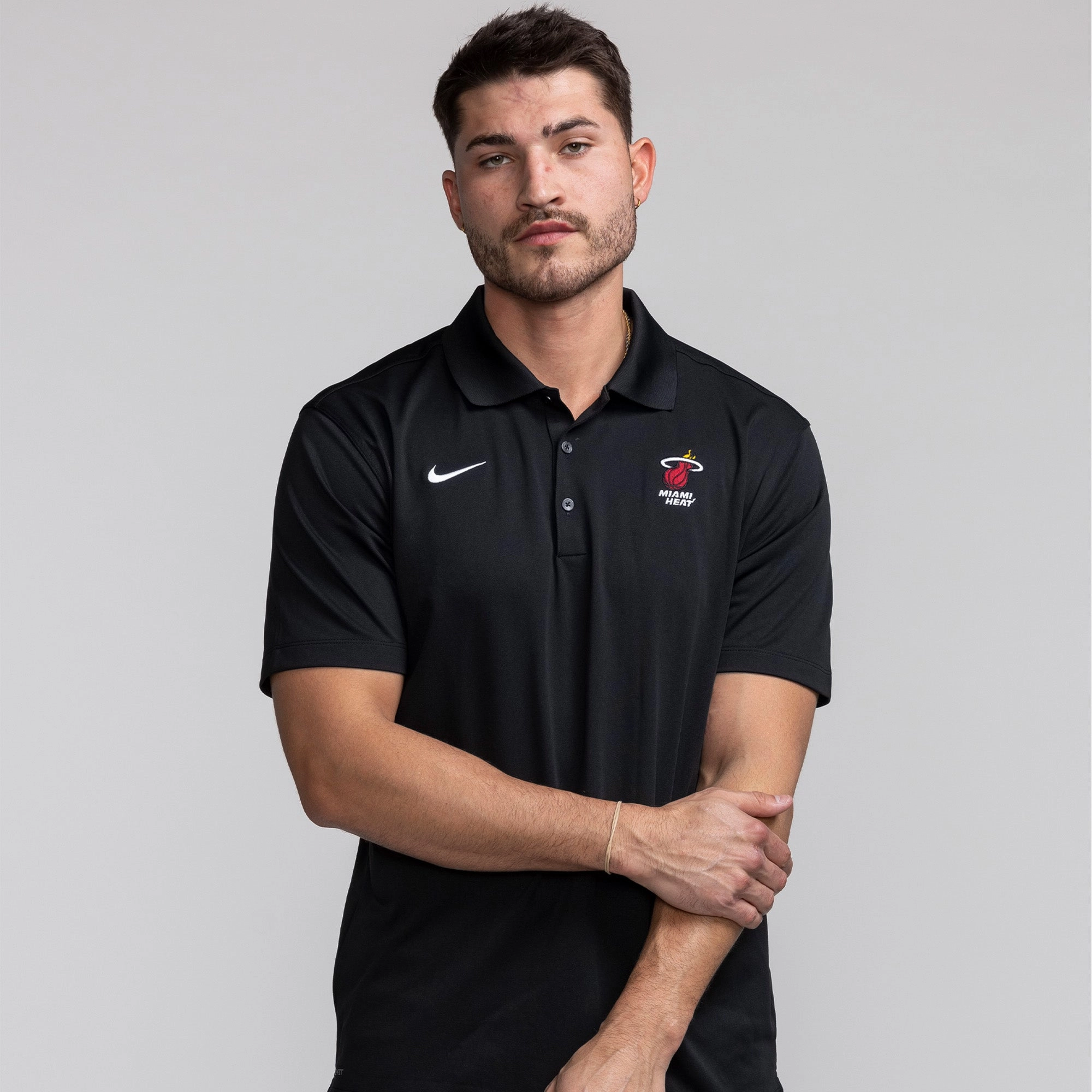 Nike Miami HEAT Logo Varsity Polo