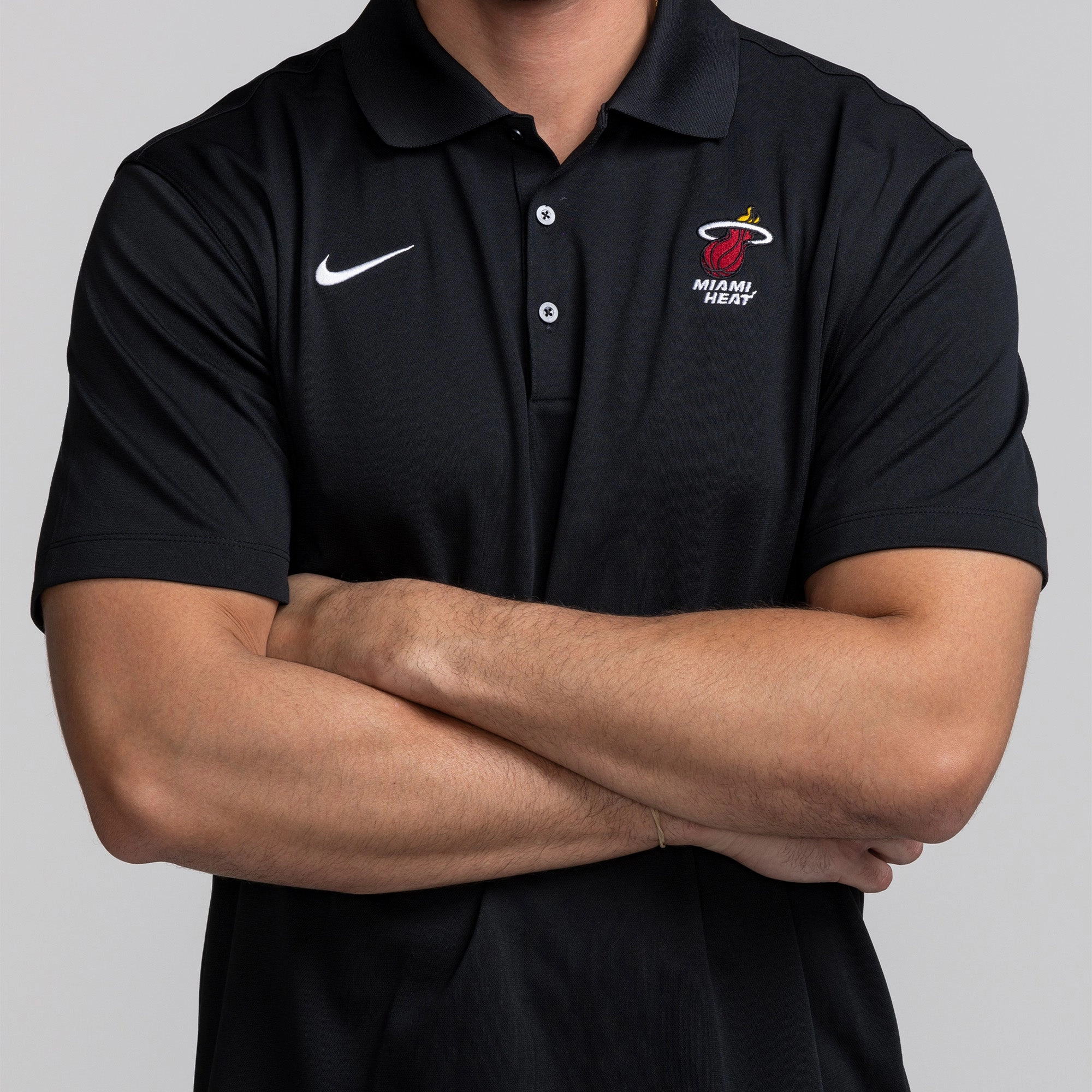 Nike Miami HEAT Logo Varsity Polo