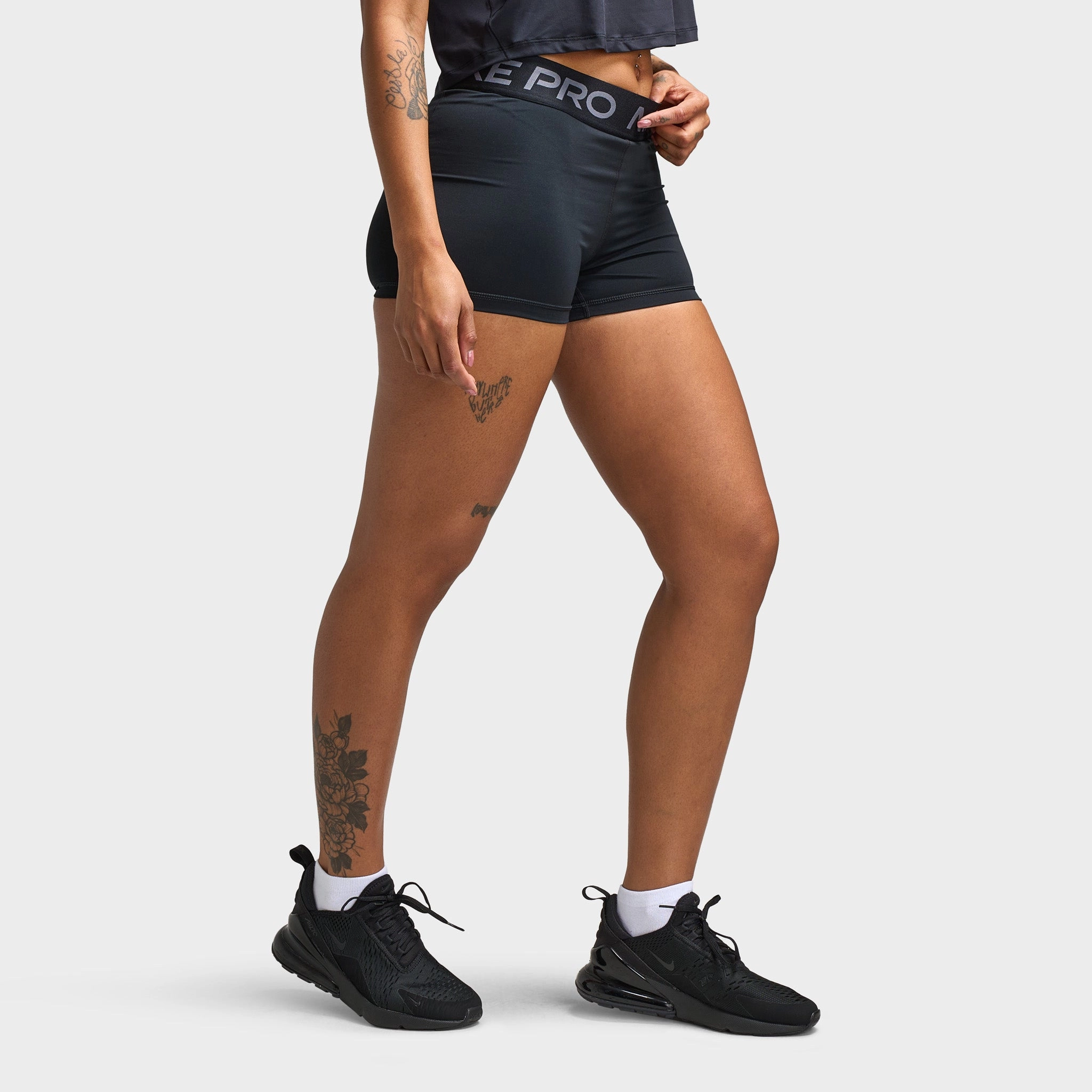 Nike Pro Women's 3 Shorts Black / Grey