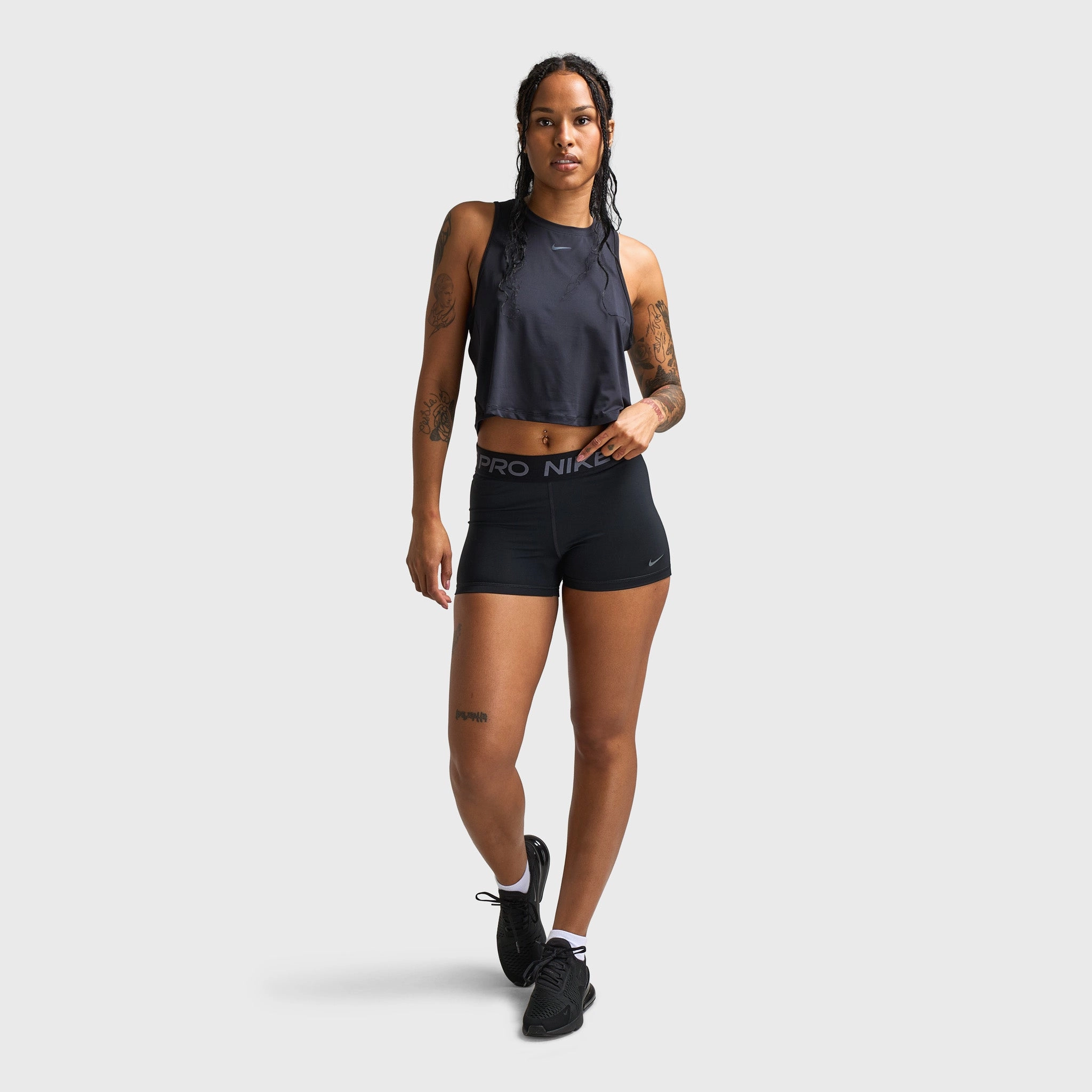 Nike Pro Women's 3 Shorts Black / Grey
