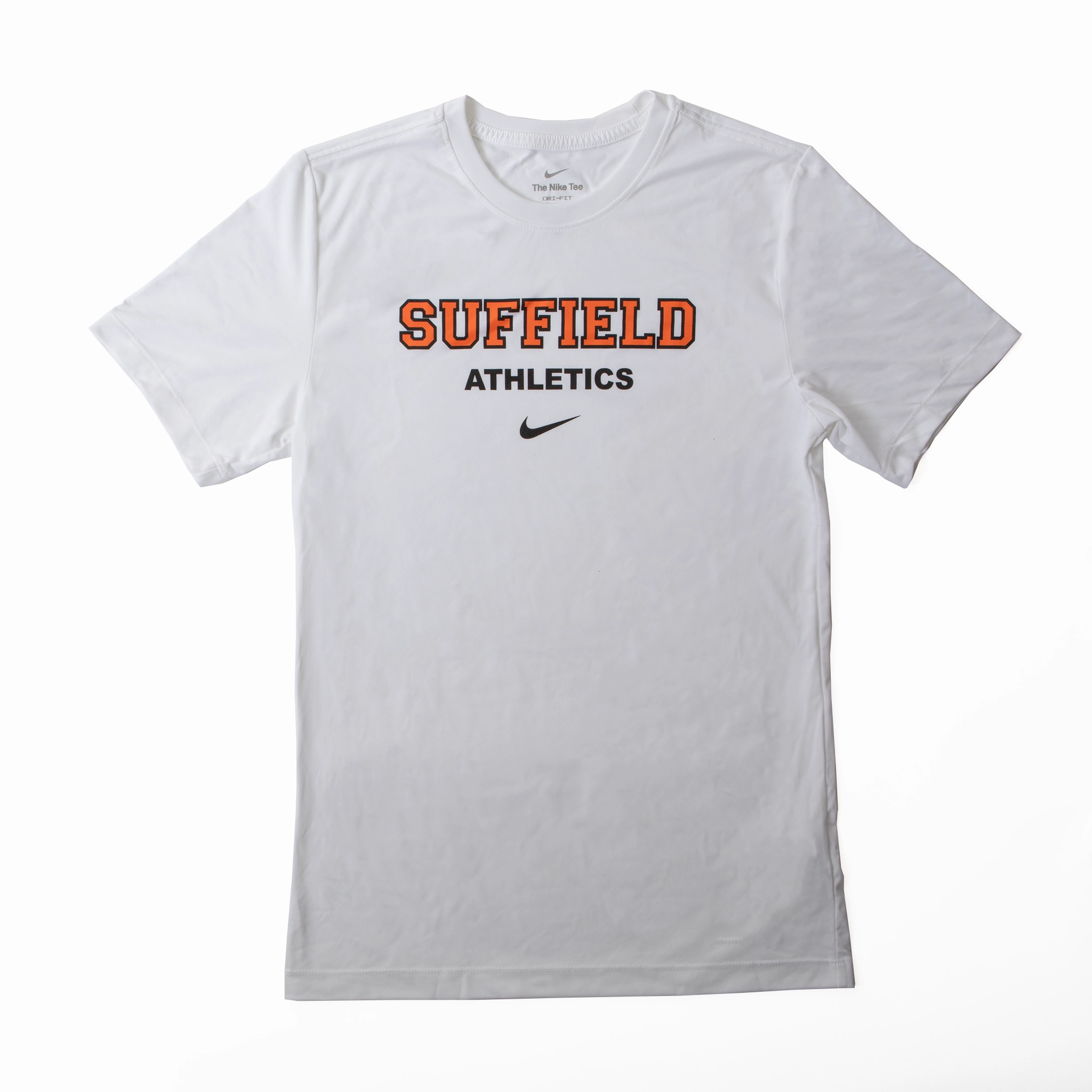 Nike White Suffield Athletics Dri Fit s/s tee