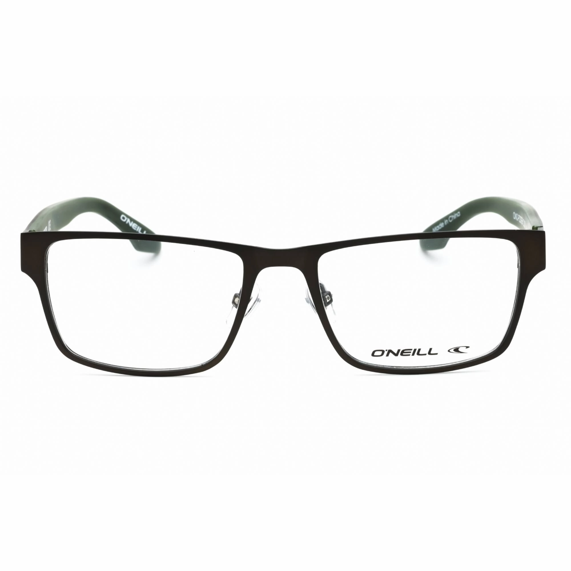 ONeill Men's Eyeglasses - Khaki/Green Metal Rectangular Shape Frame | ONO-FOSTER 007