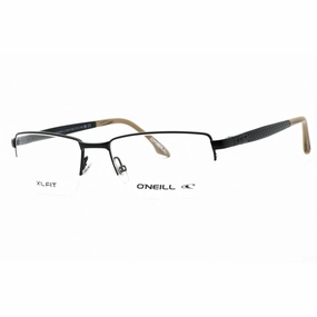 ONeill Men's Eyeglasses - Matte Black Metal Rectangular Half Rim Frame | ONO-AKAMU 004