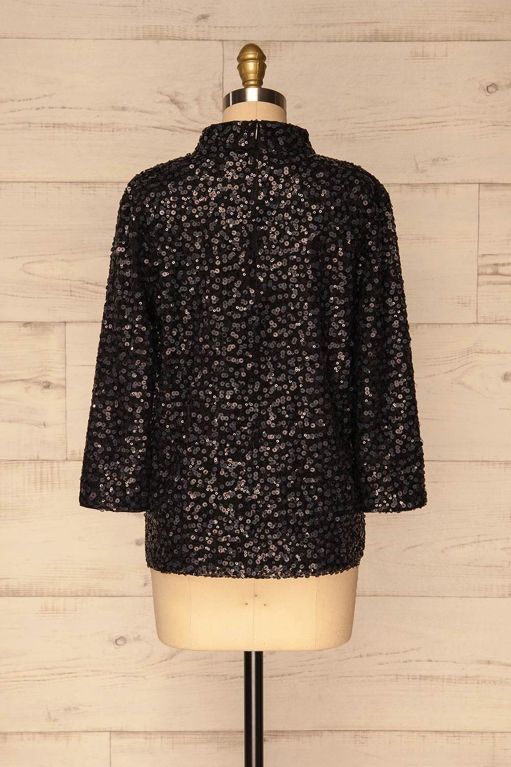 Paredes | Black Sequins Top