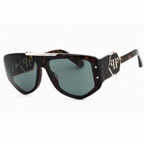 Philipp Plein Men's Sunglasses - Shiny Dark Havana Full Rim Navigator | SPP093M 0722