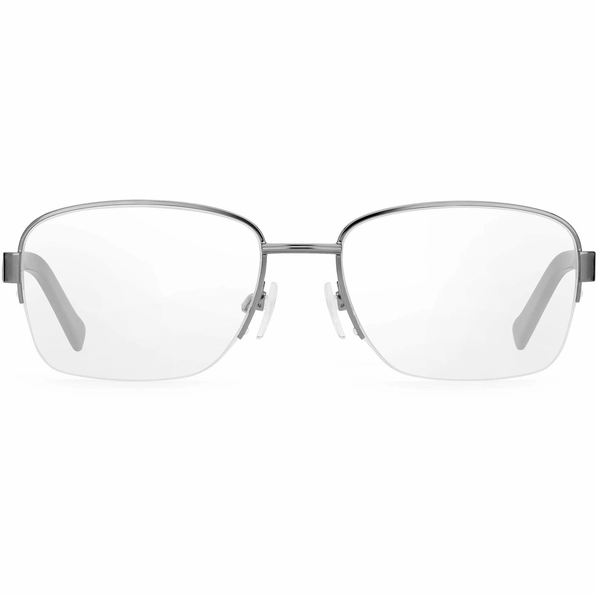 Pierre Cardin Men's Eyeglasses - Dark Ruthenium Half Rim Rectangular | P.C. 6836 0KJ1
