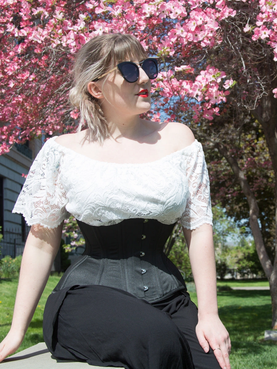 Plus Size Satin Extreme Curve Standard Underbust Corset : CS-479