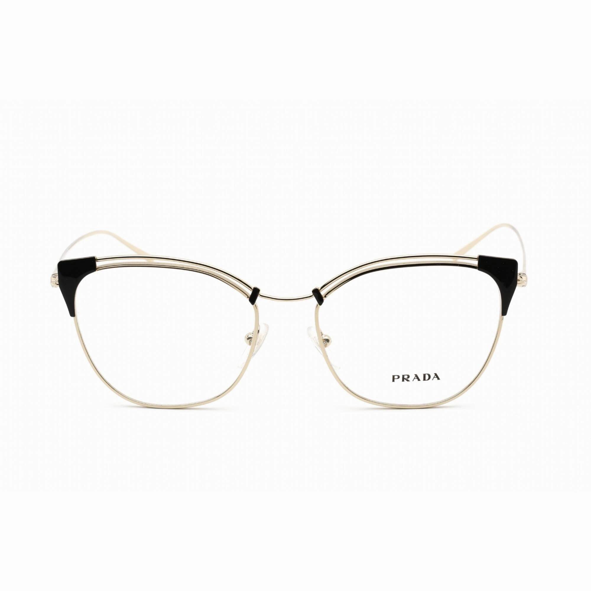 Prada Men's Eyeglasses - Clear Lens Cat Eye Shape Grey Metal Frame | PR62UV YEE1O1