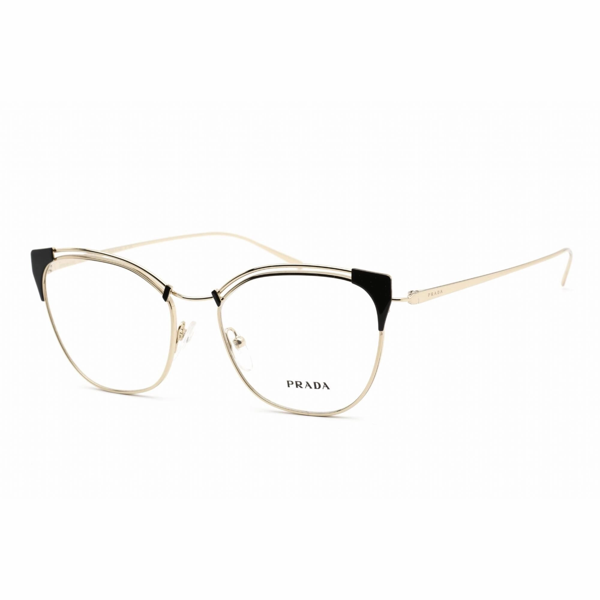 Prada Men's Eyeglasses - Clear Lens Cat Eye Shape Grey Metal Frame | PR62UV YEE1O1