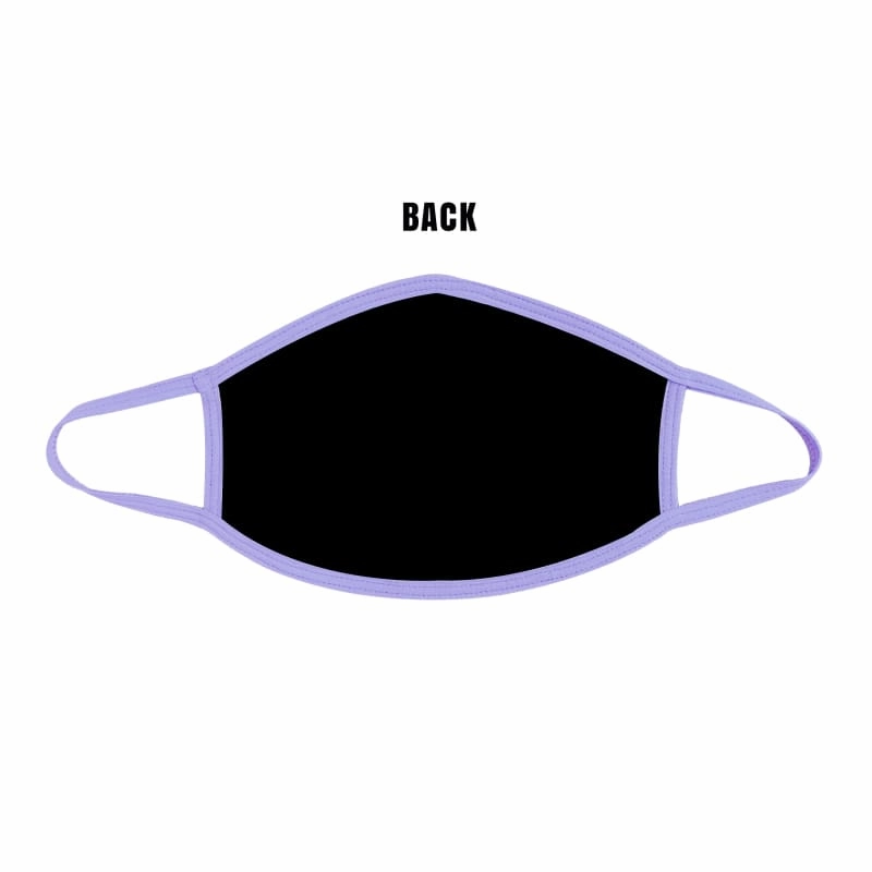 Purple Python Holographic Face Mask With Lavender Trim