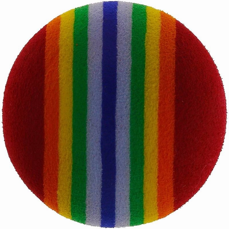 Rainbow Striped Practice Ball  