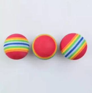 Rainbow Striped Practice Ball  