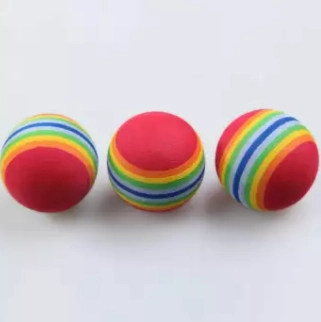 Rainbow Striped Practice Ball  