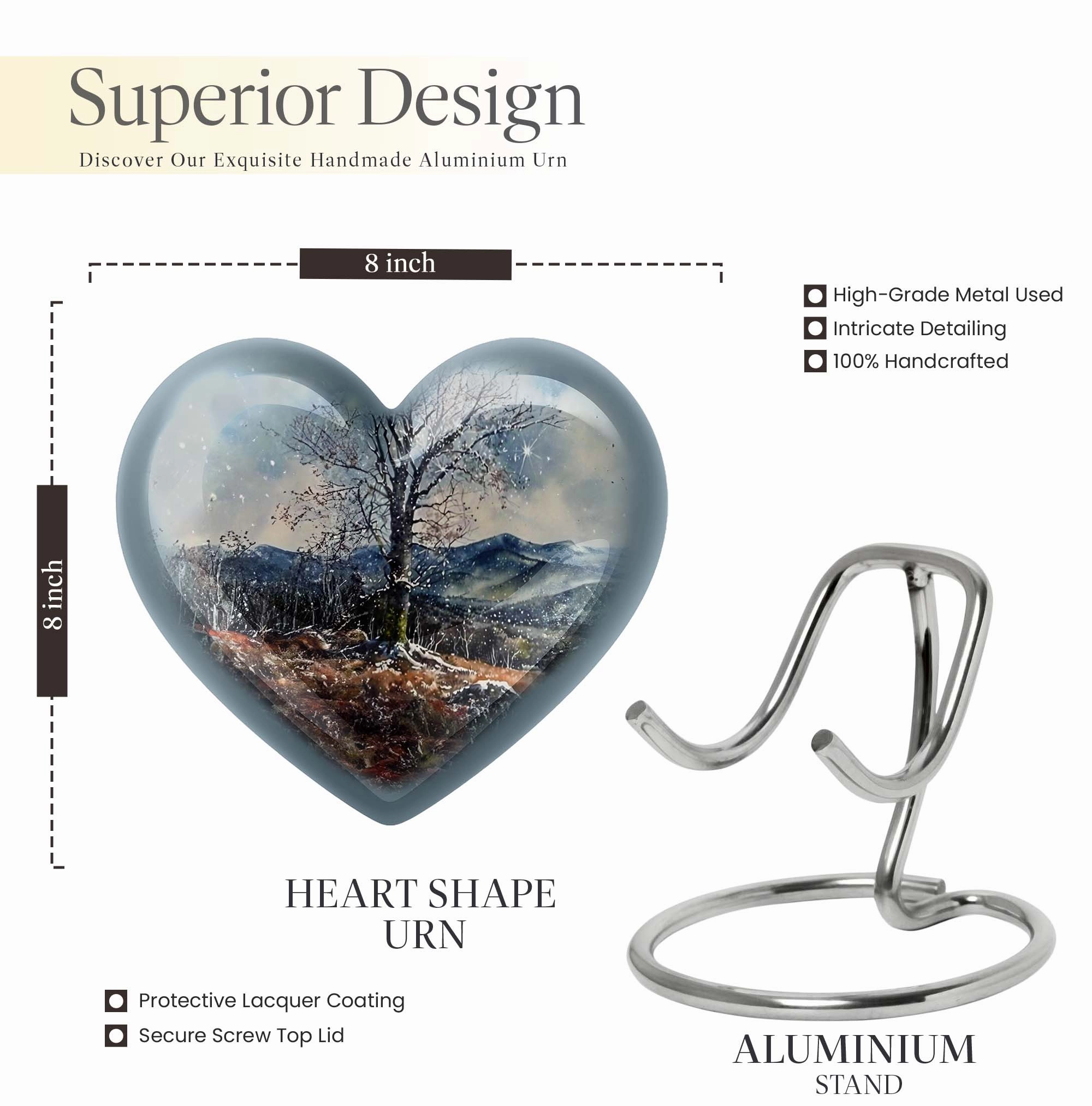 Respectful Rest - Mountains Urn for Lasting Memories