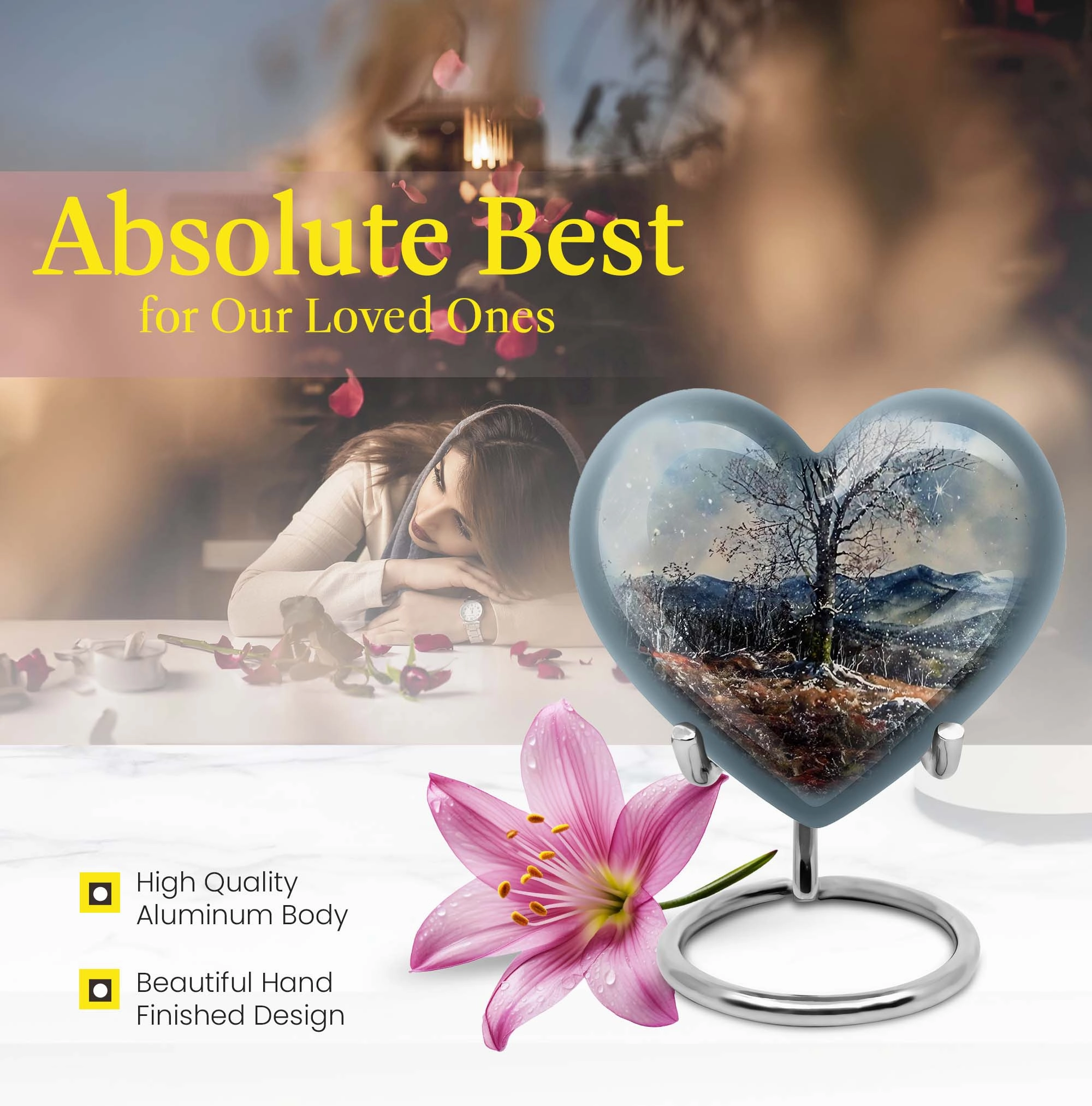 Respectful Rest - Mountains Urn for Lasting Memories