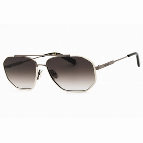 Salvatore Ferragamo Men's Sunglasses - Dark Ruthenium/White Navigator | SF303SLN 026
