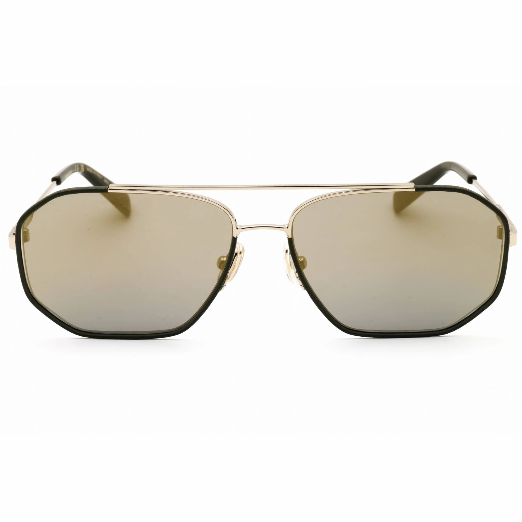 Salvatore Ferragamo Men's Sunglasses - Gold/Dark Green Full Rim Frame | SF303SLN 726