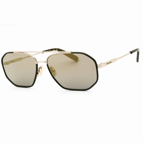 Salvatore Ferragamo Men's Sunglasses - Gold/Dark Green Full Rim Frame | SF303SLN 726