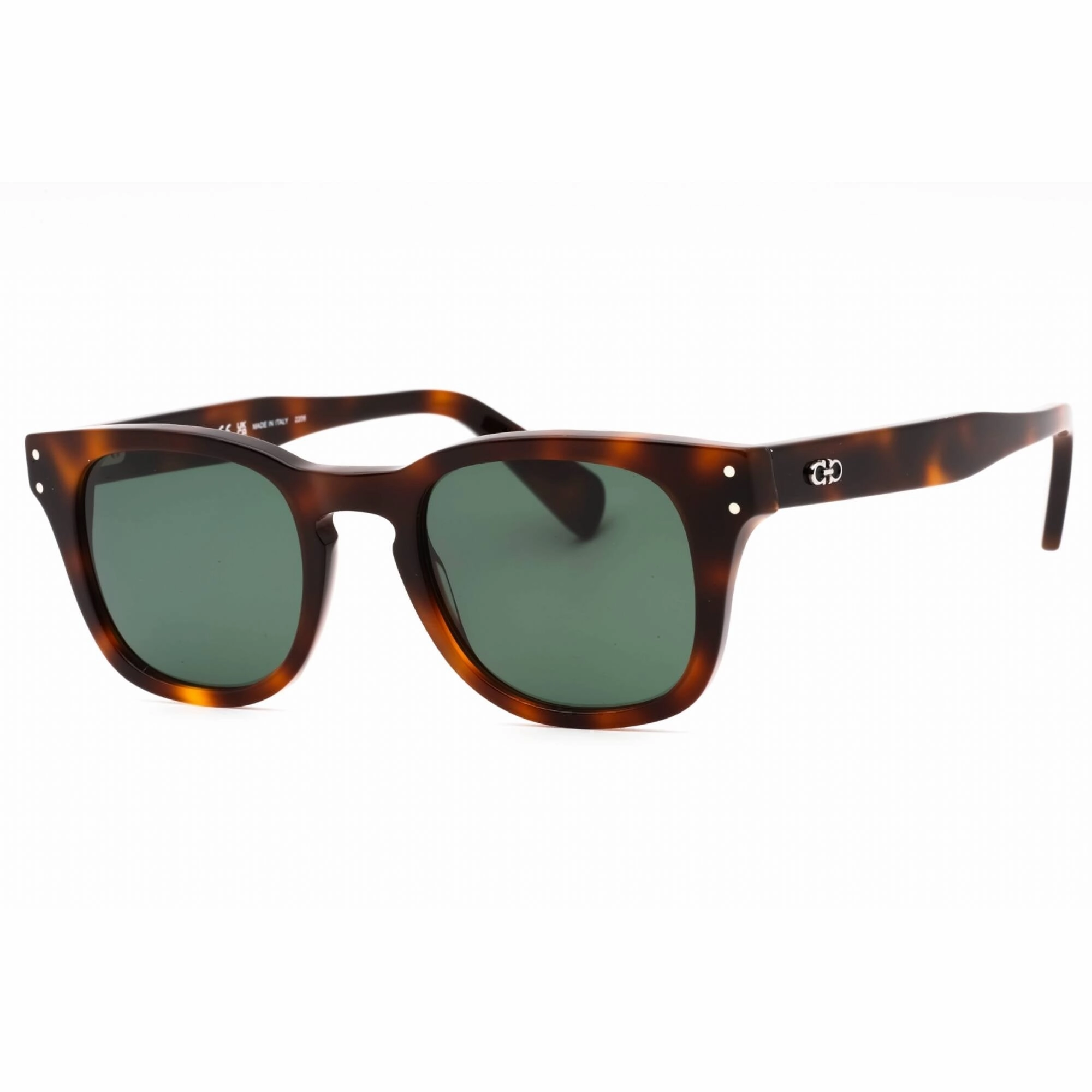 Salvatore Ferragamo Men's Sunglasses - Tortoise Square Frame Green Lens | SF1057S 240