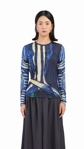 Selk'Nam Graphic Printed Tight Top