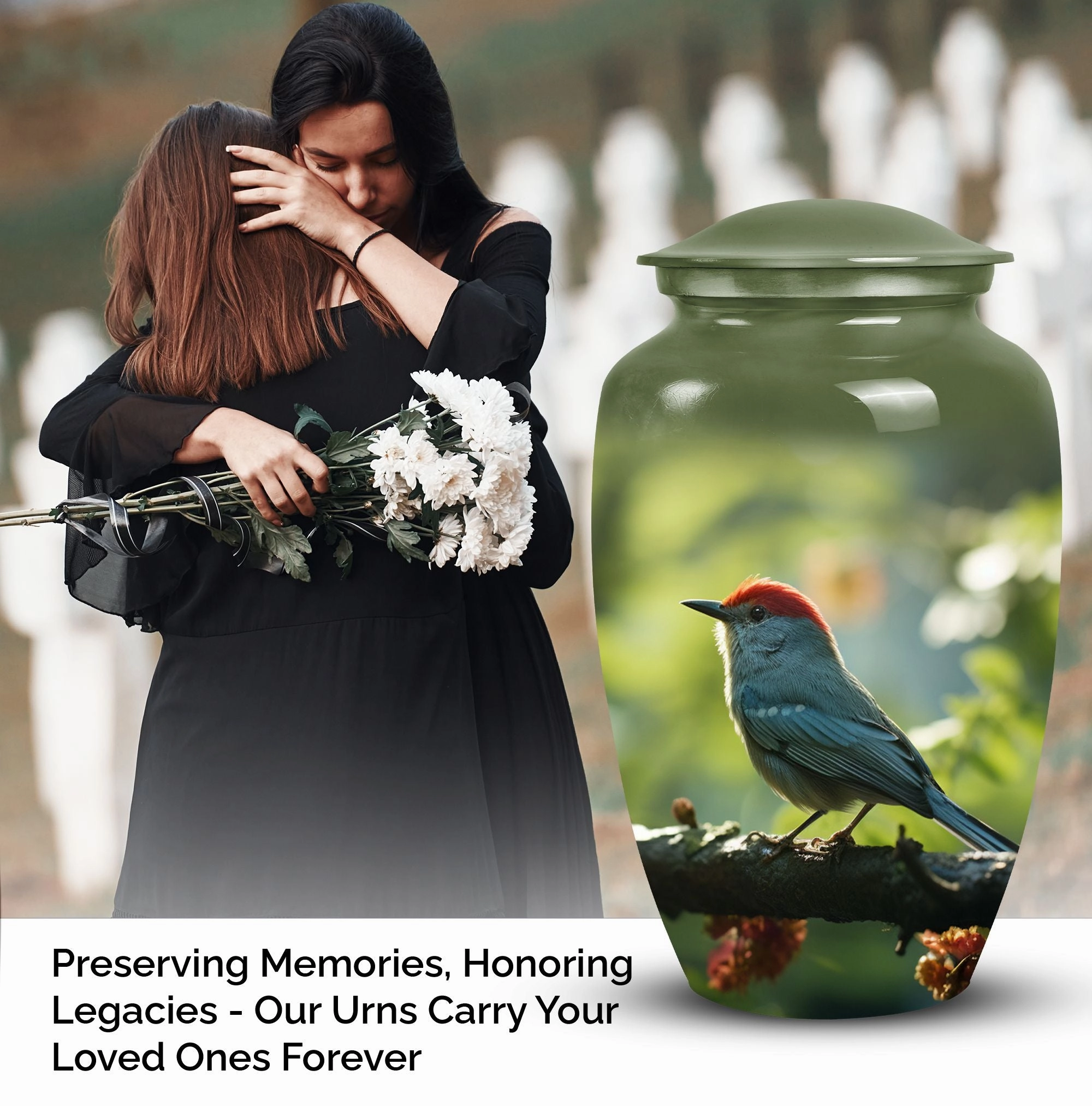 Sparrow Cremation Urn for Adult Men Ashes