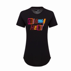 Sportiqe Miami HEAT Mashup Wordmark Women's Tee