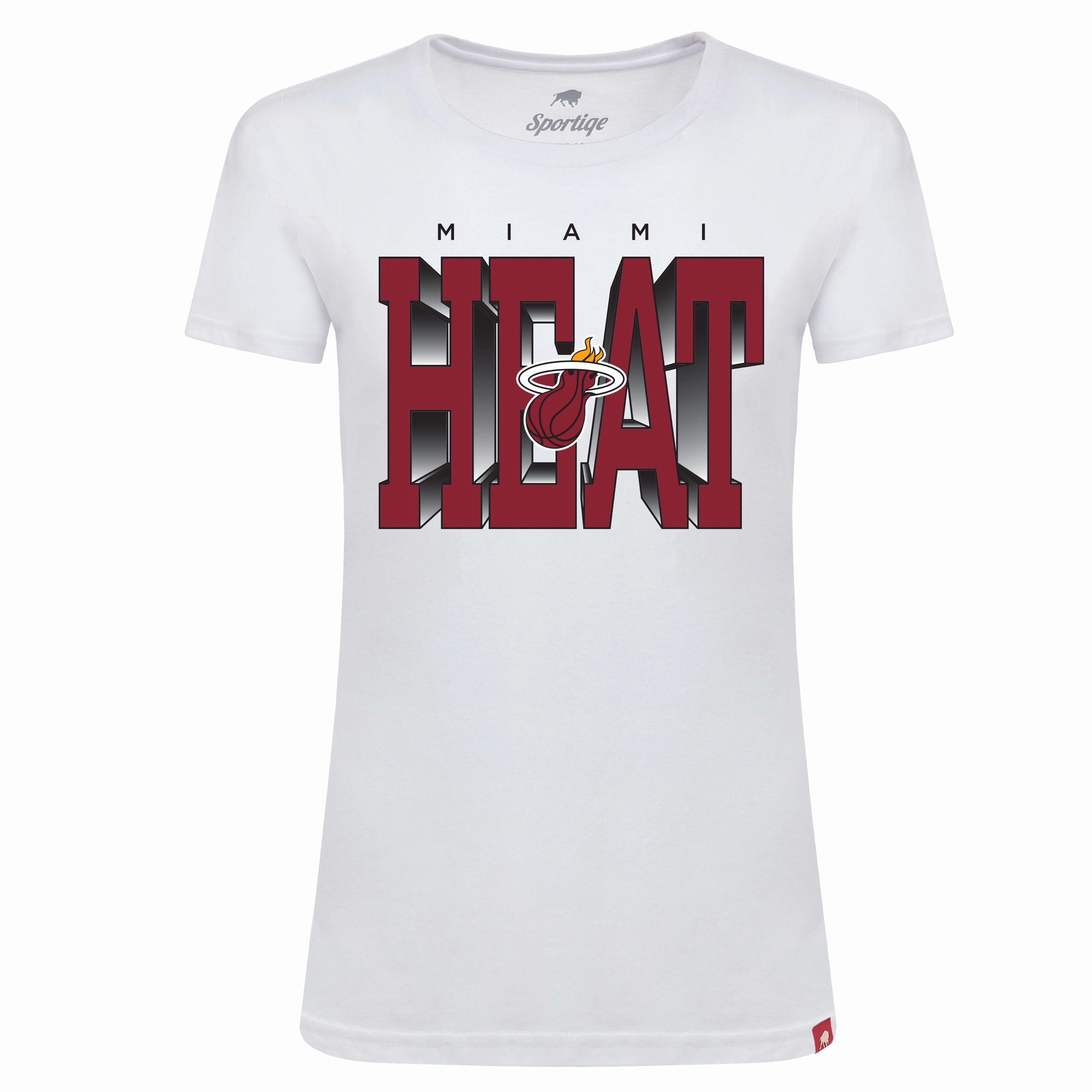 Sportiqe Miami HEAT Women's White Hot Tee