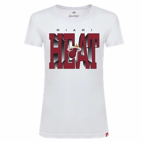 Sportiqe Miami HEAT Women's White Hot Tee