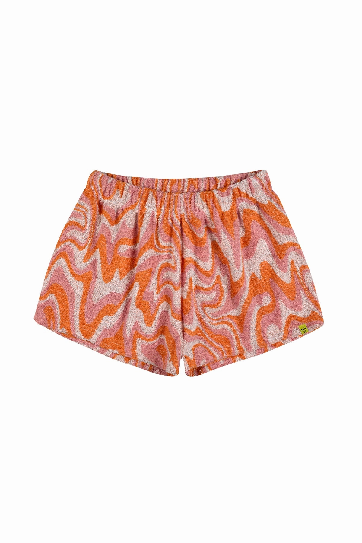 TERRY WAVY PRINT SHORTS