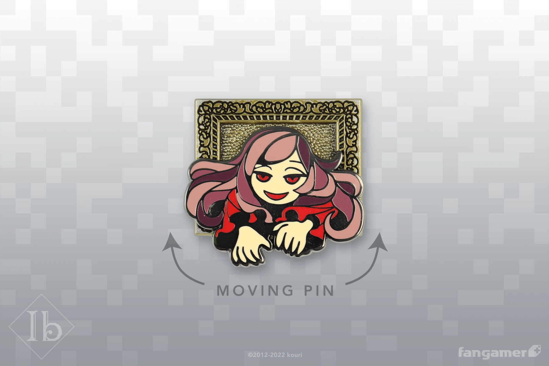 The Lady in Red Moving Pin