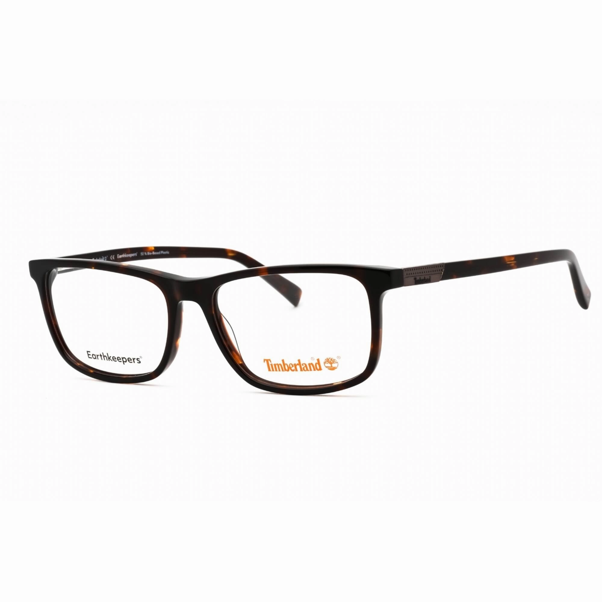 Timberland Men's Eyeglasses - Dark Havana Rectangular Full Rim Frame | TB1775 052