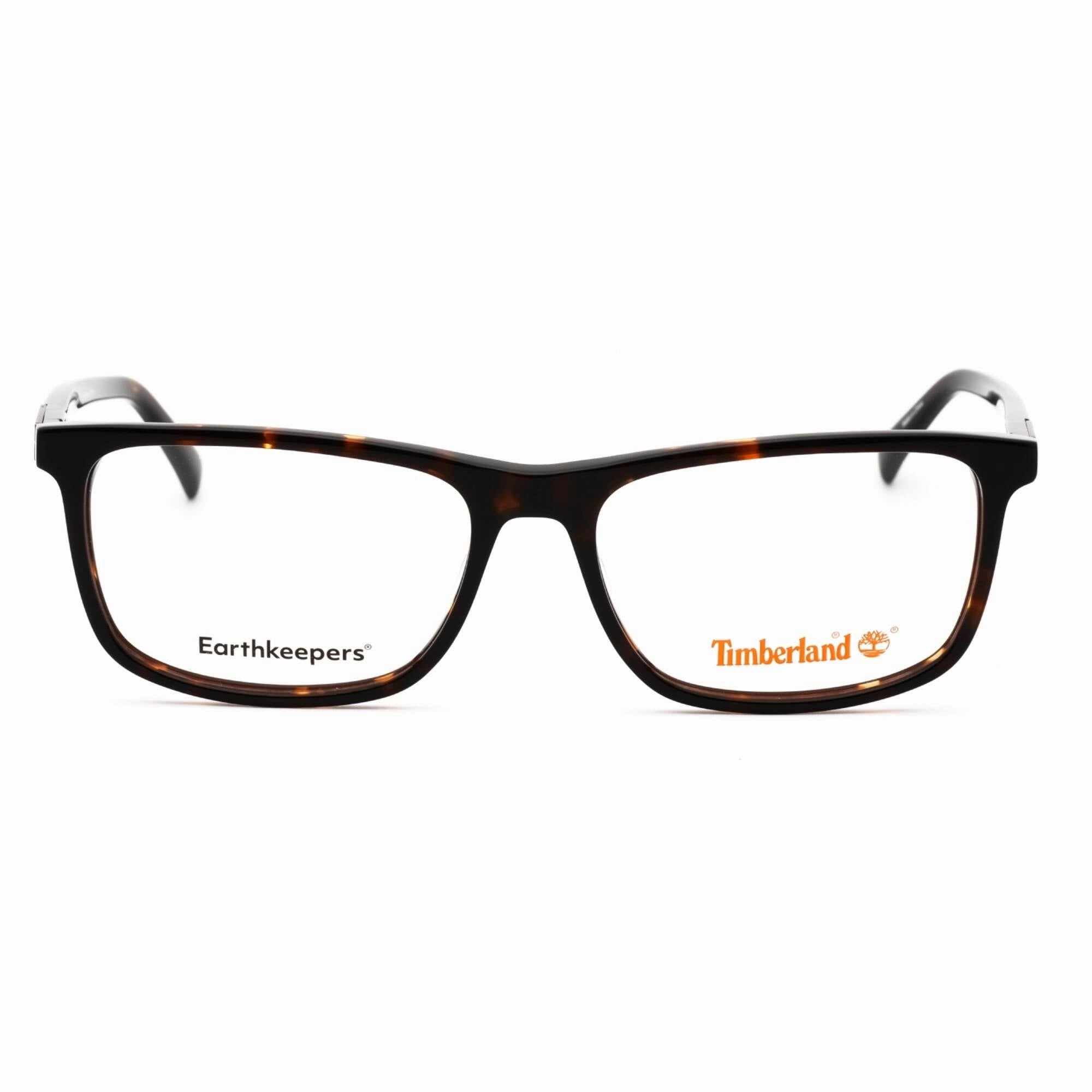 Timberland Men's Eyeglasses - Dark Havana Rectangular Full Rim Frame | TB1775 052