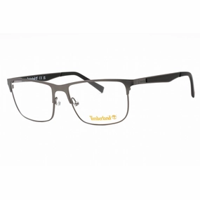 Timberland Men's Eyeglasses - Matte Dark Nickeltin Rectangular Frame | TB1710 007