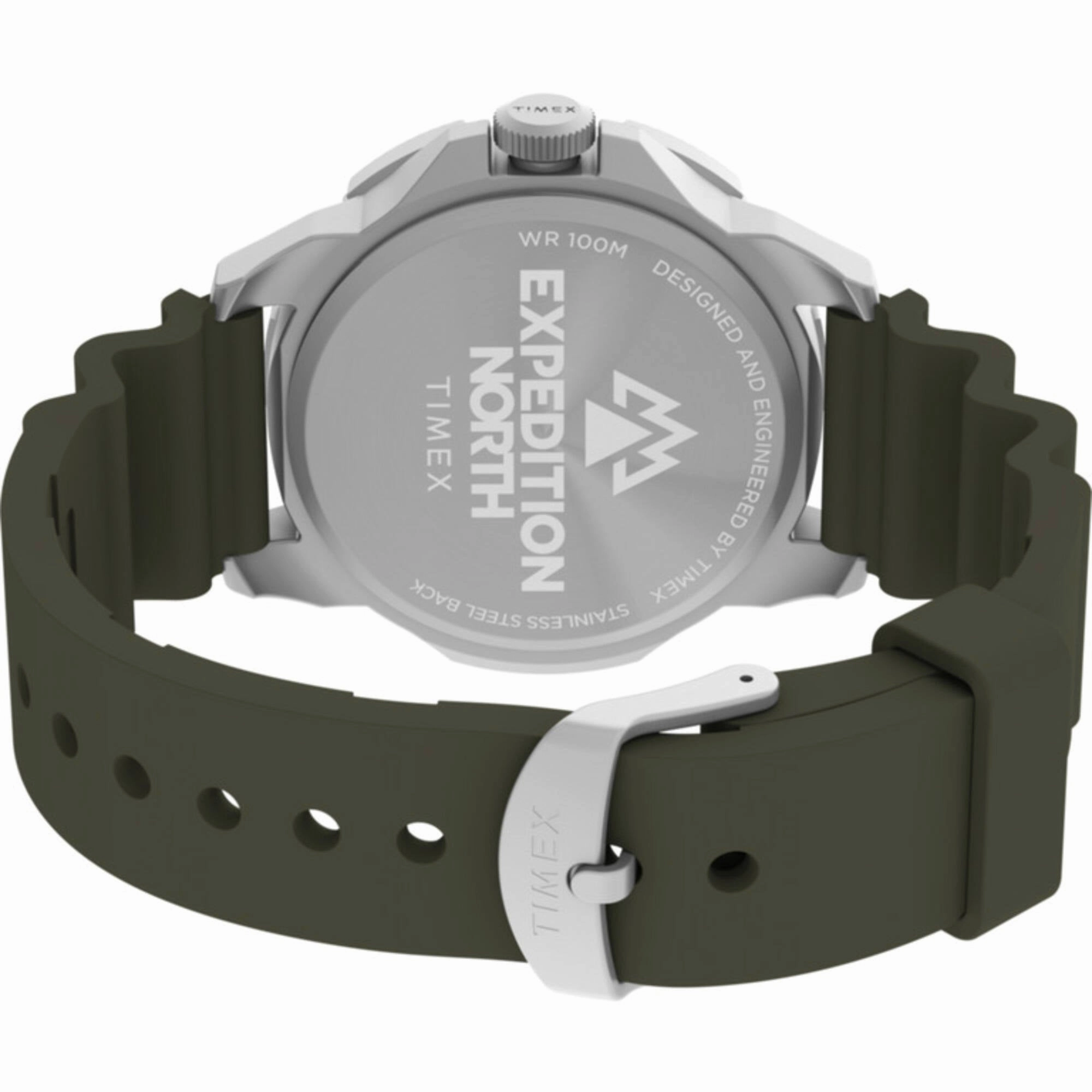 Timex Men's Watch - Expedition North Ridge Green Dial Silicone Strap | TW2V40700JR